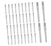 INOOMP 100 Pièces Nickel-plated Pin Terminals For Electrical Wiring Replacement Compact Design With Precise Insertion Force Compatible With Automotive Electronics And Physiotherapy