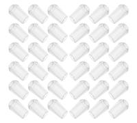 INOOMP 100pcs Embouts de Crochets Suspendre en Pvc, Protection de Cintre Résistante à L’usure, Installation Facile pour Fil Métallique et Étendoir à Linge