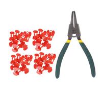 INOOMP 101 pièces Lunettes Picage pour Poules avec Pince Protection Oculaire pour Gallinacés Prévention des Blessures