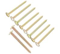 INOOMP 10Pcs Piquets de Repères d'Arpentage en Galvanisation, Piquets de Bornes de Propriété Reutilisables pour Mesures et Contrôle de Points sur Chantier