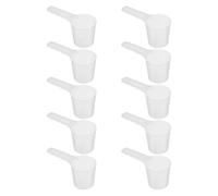 INOOMP 10pièces Lot de Cuillères Doseuses Plastique Transparentes avec Graduation Cuillères Cosmétique et Cuisine pour Poudres Liquides et Mélanges de Masques