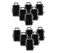INOOMP 12 pièces Boîte à Dragées Mini Valise Transparente Coffret Bonbons Rigide à Roulettes Boîte Mariage Décorative et Rangement Mini Trolley Pratique pour