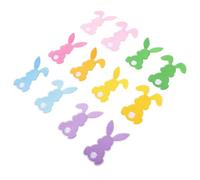 INOOMP 12 Pièces Patch Brodé Lapin de Pâques, Écusson à Coudre en Polyester, Thermocollant, pour Paquet et Vêtements, Décoration DIY pour Usage Quotidien