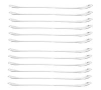 INOOMP 12 Pièces Stainless Steel Lab Sampling Spoons Double Ended Mixing Spatulas Ergonomic Lightweight For Laboratory Kitchen Classroom And Craft Use