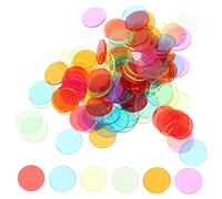 INOOMP 120 Pièces Jetons De Bingo Comptoir Inclure De Comptage De Couleurs Bingo Préscolaire Faire La Fête Bleu Compteurs pour Les Mathématiques des Enfants