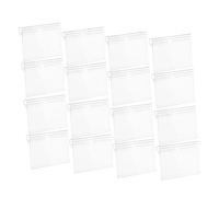 INOOMP 120 pièces Porte-étiquettes de Rayonnage Transparent PVC Réutilisable pour Magasin Entrepôt Support Étiquette Prix Clip Facile à Installer