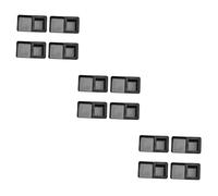 INOOMP 12pièces Coupelle Alimentaire pour Reptiles Bol pour Nourrir Grillons Design à Double Compartiment Noir pour Petits Animaux