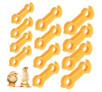 INOOMP 12pièces pour Patte Oiseau Lot de Douze Support De Pattes Écartées Anneaux pour Poussins Pigeons Et Perroquets Correcteur Stabilisateur