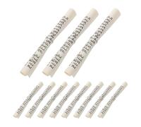 INOOMP 15 Pièces Parchemin de Mezouza Hébraïque Casher en Papier Argenté, Installation Facile et Conception Solide, Ornement Élégant pour Bénédiction Maison Lors des Fêtes Juives