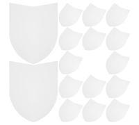 INOOMP 16 boucliers Vierges : boucliers en Carton Non Finis à décorer - Accessoires de Chevalier à Main pour Enfants, Jeux de rôle et déguisements, Cadeaux d’invités