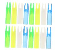 INOOMP 16 pièces Encoches de pour Protection Couleurs Transparent Bleu Vert Blanc Jaune Accessoires à Arc pour Bricolage et