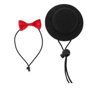 INOOMP 1ensemble Chapeau Et Nœud Ajustable pour Petits Animaux Accessoires De Costume Quotidien pour Lapins Et Hamsters