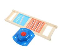 INOOMP 1ensemble Râpe à Légumes Manuelle Acier Inoxydable avec Protège-main Trancheuse Multifonction pour Pommes de Terre et Carottes Kit Compact et Sûr pour Cuisine