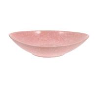 INOOMP 1pièce Assiette Céramique Peinte Main Forme de Fleur de Prunier Plateau de Service Créatif pour Cuisine et Rangement Alimentaire Vaisselle Chinoise Grès Rose Usage Domestique