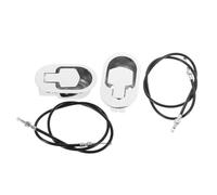 INOOMP 2 Ensembles Poignée de Rechange Fauteuil Inclinable Métallique Robuste avec Câble pour Levier de Déblocage Installation Facile pour Canapé et Fauteuil de Bureau