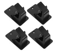 INOOMP 2 Paires Supports de Tringle sans Perçage Clips Adhésifs Polyvalents pour Rideaux et Penderie Fixation Rapide pour Tringles de Différentes Crochet Retient Rideaux et Serviettes