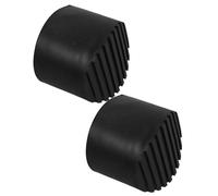 INOOMP 2 Pcs Patins Antidérapants pour Pieds d'Échelle Télescopique, Accessoires Stabilisateurs Robustes en Caoutchouc Diamètre 64 MM, Protection pour Escabeau Pliant, Usage Intérieur et