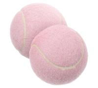 INOOMP 2 Pièces Balles De Tennis Balles De Jeu De Tennis Balles D'entraînement De Tennis Balle d'exercice De Tennis D'entraînement pour Jeune Joueur Débutant Rose
