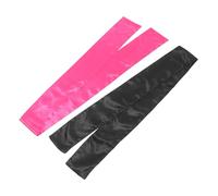 INOOMP 2 pièces Bandeaux Larges Satinés pour Perruque Bandes Grip Antidérapantes pour Femmes Accessoires Cheveux Confortables Rose et Noir