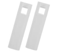 INOOMP 2 Pièces Boutons de Cordon de Store Vénitien Pendentifs en Plastique pour Cordon de Store Poignée Carrée Blanc Plastique et Fer Poignée Lestée et Volets Horizontaux Accessoires