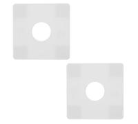 INOOMP 2 Pièces Cache-tuyau Résistant la Déformation Carré en Abs Blanc Installation Facile pour Radiateur pour Salle de Bain et Espace de Vie