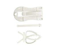 INOOMP 2 pièces Clips pour Cage à Oiseaux Fixes Multi Fonctions Blanc avec Pince à Os de Seiche Accessoires pour Perroquets et Petits Oiseaux