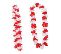 INOOMP 2 pièces Collier Hawaïen Fleurs Thématiques Accessoires de Fête Tropicale pour Événements Festifs et Décorations de Plage
