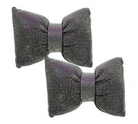 INOOMP 2 Pièces Coussin de Soutien Cervical Voiture avec Strass Décoratif Appuie- Ergonomique Confortable et Facile à Installer