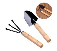 INOOMP 2 Pièces Ensemble d'outils de Jardin cultivateurs pour Le Jardinage Outil de kit de bonsaï Outil à Main de Jardinage kit de Soins Succulents kit d'entretien des bonsaïs en Bois