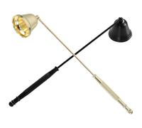 INOOMP 2 Pièces Éteignoir à Bougie Acier Inoxydable avec Long Manche Outil Extinction pour Bougies Aromathérapie Éteint la Flamme sans Fumée Accessoire Élégant pour Soin des Mèches
