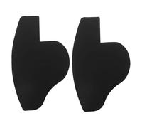 INOOMP 2 pièces Gabarit de Façonnage Barbe et Ligne de Front Homme Noir Outil Pratique pour Densifier et Styliser Barbe et Cheveux Design Simple et Résistant pour Salon et Domicile