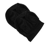 INOOMP 2 pièces Lot de Bonnets de Sommeil Élastiques Satin pour Garçon Fille Casquettes Légères et Confortables pour Cheveux Unique Garçon Fille Noir