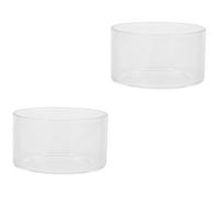 INOOMP 2 Pièces Micro Plantes Paysagères Pot De Plantation d'eau Vase Bocal à Poisson Maison Microterrestre Bouteille Terrarium Végétal Aérien Porte-Plante Terrarium Succulent Un Verre