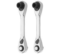 INOOMP 2 Pièces Mini liquet 72 Dents, Poignée en T, Acier Carbone | Double Extrémité, Déverrouillage Rapide, Inversion du Sens, pour Meubles et Auto, Usage Maison