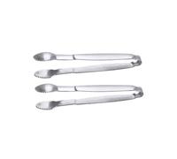 INOOMP 2 pièces Pinces à Glace Acier Inoxydable Pince Multifonction Antidérapante pour Sucre Glaçons et Aliments Ustensile de Cuisine Polyvalent pour Maison Bar et Fête