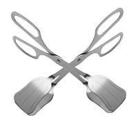 INOOMP 2 Pièces Pinces à Salade Inox Tête Large Cuillère pour Servir Salade et Plats Chauds Ustensiles Résistants pour Barbecue Cuisine et Buffet