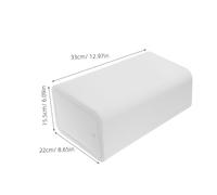 INOOMP 2 Pièces Poubelle Carrée avec Couvercle Pression Bac à Déchets Compact Plastique pour Bureau Cuisine Salon Poubelle de Comptoir et Pratique Lot