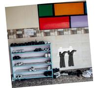 INOOMP 2 pièces Support Mural Chaussures Blanc Organisateur de Rangement Suspendu pour Cuissardes Étagère Murale Stable et Facile à Installer pour Maison
