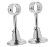INOOMP 2 Pièces Supports de Tringle à Rideaux Aluminium Lot de Supports de Plafond Fixation pour Rideaux Couleur Sable Installation Facile
