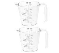 INOOMP 2 Pièces Tasse à Mesurer en Plastique Transparent de 250ml avec Échelles Précises, pour Mesurer les Liquides en Laboratoire ou Hôtel Couleur Aléatoire