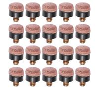 INOOMP 20 Embouts de Queue de Billard à Vis en Cuir Léger Fourniture Portable et Facile à Transporter Conseils pour Queue de Billard et Snooker
