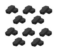 INOOMP 20 Pièces Boîtier Plastique Noir pour Module Alimentation USB Petite Boîte de Jonction Compacte Design Étanche et Résistant Gestion des Câbles pour Espaces Restreints