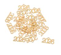 INOOMP 20 Pièces Breloques en Acier Inoxydable 2026 Design Unique pour Création de Bijoux DIY Accessoires pour Bracelets et Porte-clés Fête du Nouvel An