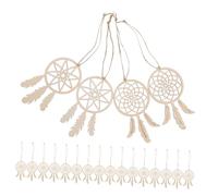 INOOMP 20 Pièces D'Attrape- Décoratifs À Peindre Découpes en Vierges Non Tranches D'Artisanat en Cercles pour L'Artisanat Ensemble De Projets De