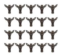 INOOMP 20 Pièces Pieds Décoratifs de Boîte à Bijoux en Alliage de Zinc | Coins Anciens pour Coffrets en Bois, Protection des Angles, Usage Décoratif Domestique, Couleur Or