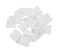 INOOMP 20 Pièces Plaque de Recouvrement pour Interrupteur en Plastique Blanc, Protection Complète Fixation à Clip, Design Carré Plat Adapté à Divers Environnements