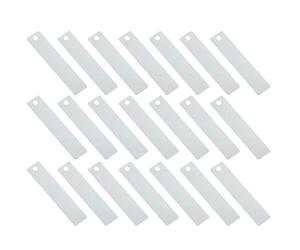 INOOMP 20 Pièces Plaques D'électrode Manuel D'instructions Inclus en Cuivre Argenté Facile, Génération Stable de Microcourant pour Batterie Saline et Pomme de Terre