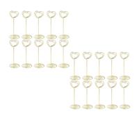 INOOMP 20 Pièces Porte-mémos Multifonction en Métal Doré, Clips de Message Légers et Stables pour Photos et Notes, Décoration Maison et Fêtes D'anniversaire