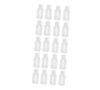 INOOMP 20 pièces Set de Flacons Compressibles Rechargeables avec Bouchon Rabattable Bouteille Vide pour Cosmétiques de Voyage Transparent Léger et Portable pour Lotion et Produits de