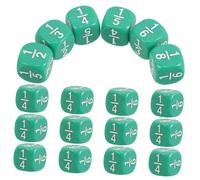 INOOMP 20pièces Dés Fraction Multisides Garçon Fille avec pour Activités De Mathématiques Et Apprentissage à